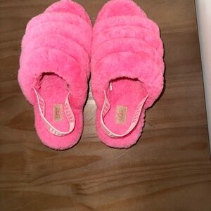 Ugg Fluff Yeah Pink Slipper 9